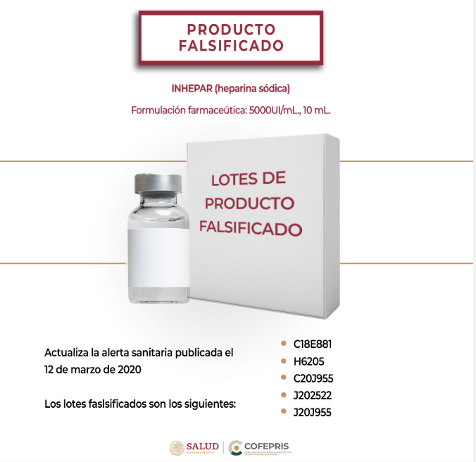 POR FALSEAR PERMISOS DE COFEPRIS, DEMANDAN ANTE FGR A PROVEEDORES DE MEDICINAS PARA EL SECTOR SALUD